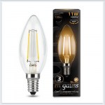 Лампа светодиодная Gauss LED Filament Свеча E14 11W 2700К 103801111