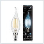 Лампа светодиодная Gauss LED Filament Свеча на ветру E14 11W 4100K 104801211