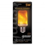 Лампа светодиодная Gauss Led T65 Corn Flame 5W E27 1500K 157402105