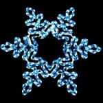 Светодиодная фигура Feron LT064 4000K/синий снежинка(26953)