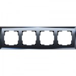 Рамка Werkel Diamant 4 поста черный WL08-Frame-04