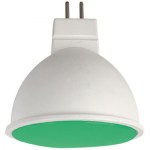 Лампа светодиодная Ecola GU5.3 MR16 color 7W Зеленый M2TG70ELC