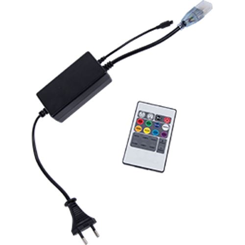 Контроллер Ecola LED strip 220V RGB IR controller (IP20) 1000W 4,5A для ленты 220V 16x8 IP68 с инфракрасным пультом  CR161KESB