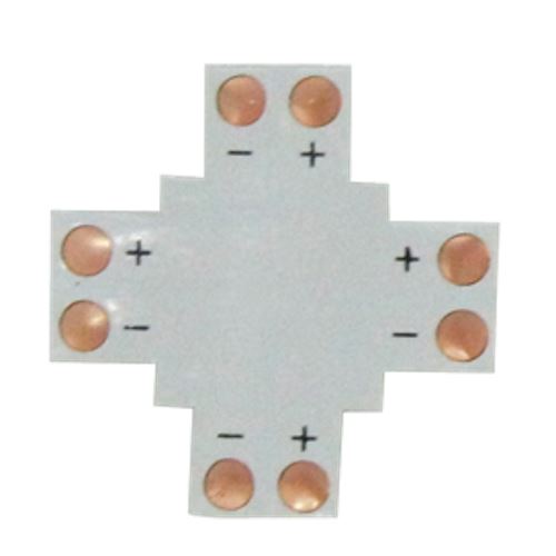 Ecola LED strip connector гибкая соед. плата X для зажимного разъема 2-х конт.  8 mm SC28FXESB