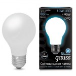 Лампа светодиодная Gauss LED Filament A60 Opal 10W E27 4100K 102202210