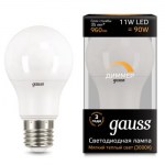 Лампа светодиодная Gauss LED A60 Dimmable 11W E27 3000K 102502111-D