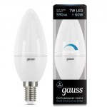 Лампа светодиодная Gauss LED Candle Dimmable 7W E14 4100K 103101207-D