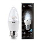 Лампа светодиодная Gauss LED Candle Crystal Clear 4W E27 4100K 103202204