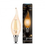 Лампа светодиодная Gauss LED Filament Candle Tailed 5W E14 2700K(104801005)