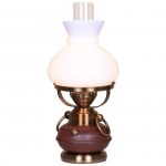 Настольная лампа Velante бронза/белый 321-504-01