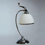 Настольная лампа Brizzi Almeria хром/белый MA 02401Т/001 Chrome