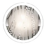 Светильник настенно-потолочный Sonex Lakri хром/белый 1232