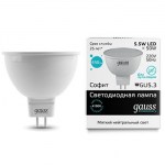 Лампа светодиодная Gauss LED Elementary MR16 GU5.3 5.5W 4100K(13526)