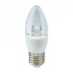 Лампа светодиодная Ecola Candle LED Premium Crystal 6W E27 2700K C7QW60ELC