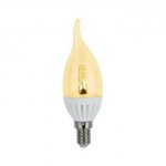 Лампа светодиодная Ecola Candle LED Premium Tailed Crystal 4W E14 золотистый C4UG40ELC