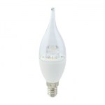 Лампа светодиодная Ecola Candle LED Premium Tailed Crystal 6W E14 4000K C4UV60ELC