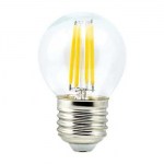 Лампа светодиодная Ecola Globe LED Filament 5W G45 E27 2700K N7GW50ELC