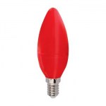 Лампа светодиодная Ecola Candle LED Color 6W E14 Red C4TR60ELY