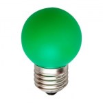 Лампа светодиодная Feron LB-37 LED Globe G45 1W E27 зеленый(25117)
