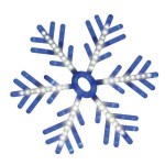 Светодиодная фигура Feron LT035 4000K/синий снежинка(26943)