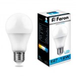 Лампа светодиодная Feron LB-93 A60 12W E27 6400K 25490