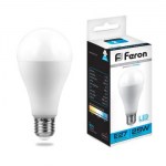 Лампа светодиодная Feron LB-100 A65 25W E27 6400K 25792