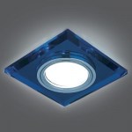 Встраиваемый светильник Gauss Backlight BL061 синий/хром GU5.3 Led 4100K
