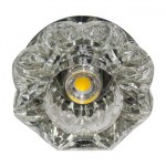 Встраиваемый светильник Feron JD90 LED COB хром/прозрачный