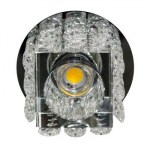 Встраиваемый светильник Feron JD58 LED COB хром/прозрачный