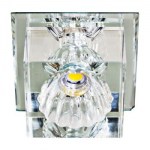 Встраиваемый светильник Feron JD55 LED COB хром/прозрачный