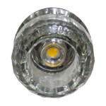 Встраиваемый светильник Feron JD176 LED COB хром/прозрачный