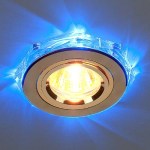 Встраиваемый светильник Elektrostandard 2020/2 GD/LED/BL золото/синий