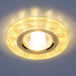 Встраиваемый светильник Elektrostandard 8371 золото/белый