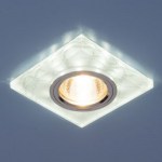 Встраиваемый светильник Elektrostandard 8361 серебро/белый