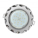 Встраиваемый светильник Ecola GX53 H4 5313 Glass хром/зеркальный FM53RCECH