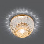 Встраиваемый светильник Gauss Crystal CR058 золото/кристалл