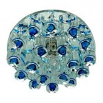 Встраиваемый светильник Feron 1550 прозрачный/голубой