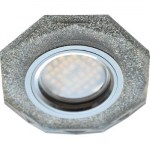 Встраиваемый светильник Ecola MR16 DL1652 GU5.3 Glass хром/серебряный блеск FS1652EFF