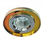 Встраиваемый светильник Feron 8060-2 хром/5 мультиколор