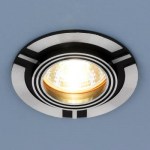 Встраиваемый светильник Elektrostandard 5109 сатинированное серебро/черный