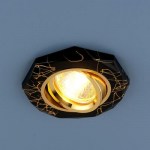 Встраиваемый светильник Elektrostandard 2040 черный/золото