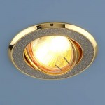 Встраиваемый светильник Elektrostandard 611A серебро блеск/золото