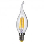 Лампа светодиодная Voltega Crystal LED Свеча на ветру 4W E14 2800K VG10-CW1E14warm4W-F 7004