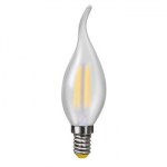 Лампа светодиодная Voltega Crystal LED Свеча на ветру матовая 4W E14 2800K VG10-CW2E14warm4W-F 7006