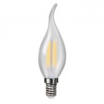 Лампа светодиодная Voltega Crystal LED Свеча на ветру матовая 4W E14 4000K VG10-CW2E14cold4W-F 7007