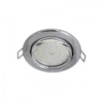 Встраиваемый светильник Ecola Light GX53 H4 LED хром с лампой GX53 LED 4.2W 2800K TC5W42ELC