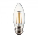 Лампа светодиодная Ecola Candle LED Premium Filament 6W E27 2700K N7QW60ELC