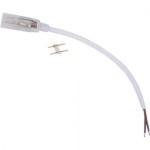 Ecola LED strip 220V connector кабель питания 150мм с муфтой и разъемом IP68 для ленты 12x7 SCJN12ESB