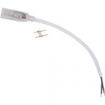 Ecola LED strip 220V connector кабель питания 150мм с муфтой и разъемом IP68 для ленты 14x7 SCJN14ESB