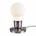 Настольная лампа ST Luce Buld никель матовый/белый матовый SL299.554.01